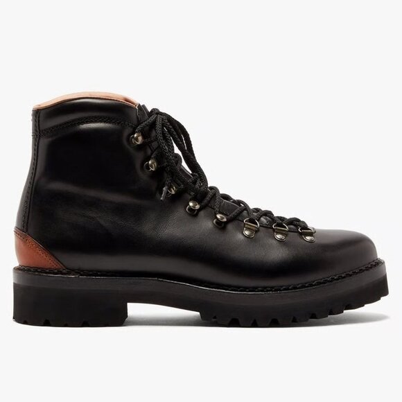 Ralph Lauren Darrow Calfskin Boots in Black main image 8